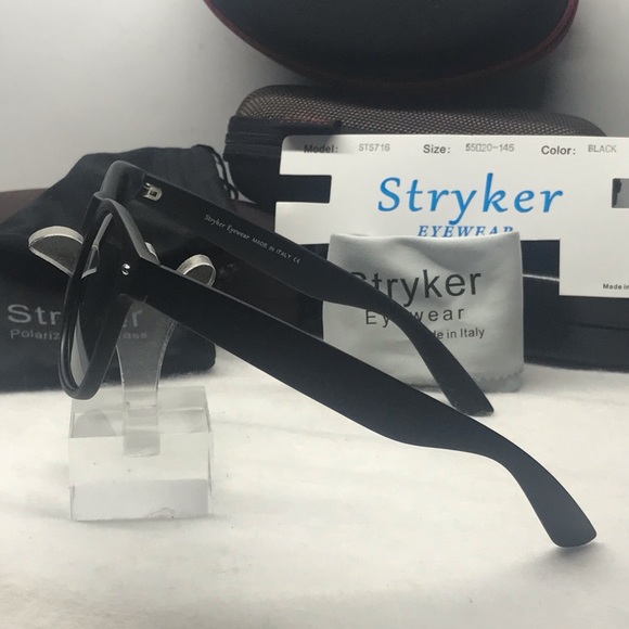 Polarized Stryker Sunglass Black with Green lenses - Picture 5 of 5